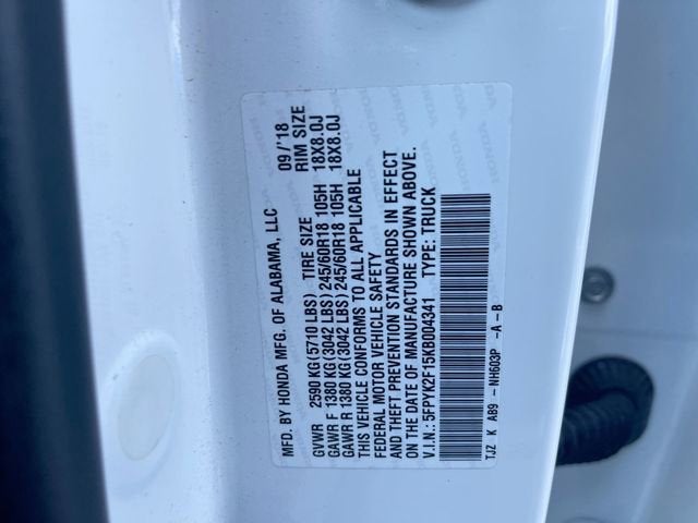 2019 Honda Ridgeline Sport