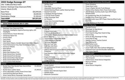 2022 Dodge Durango GT