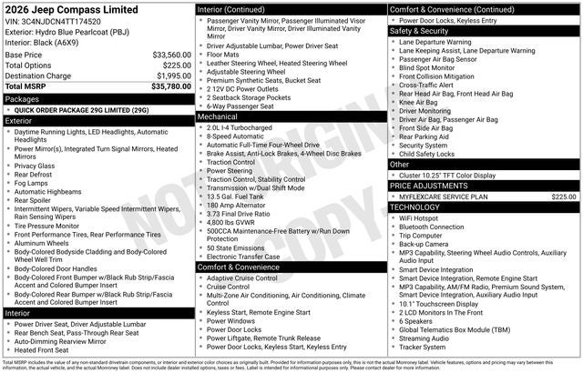 2026 Jeep Compass Limited