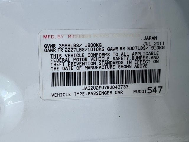 2011 Mitsubishi Lancer ES