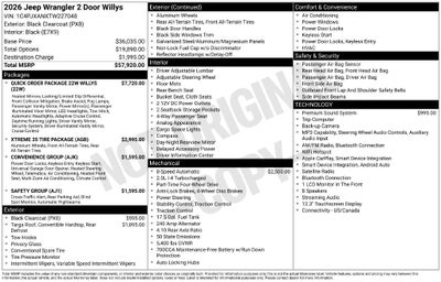 2026 Jeep Wrangler Willys