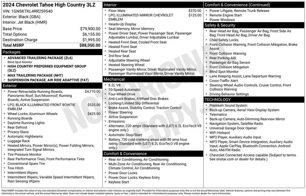 2024 Chevrolet Tahoe High Country