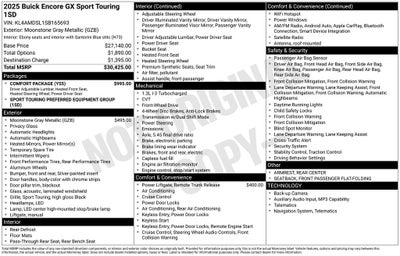 2025 Buick Encore GX Sport Touring