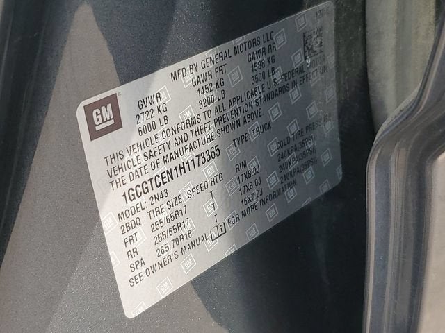 2017 Chevrolet Colorado 4WD LT