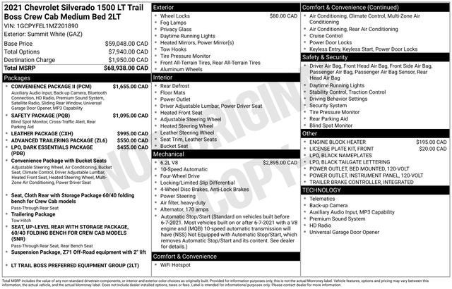 2021 Chevrolet Silverado 1500 LT Trail Boss