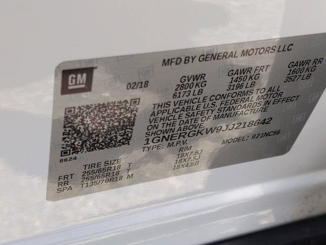 2018 Chevrolet Traverse LT Cloth