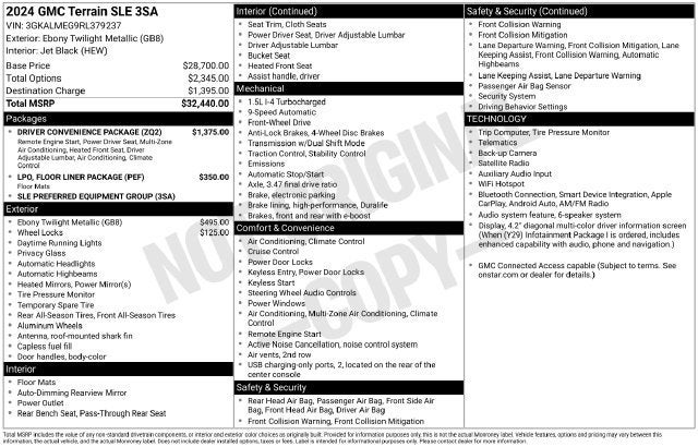 2024 GMC Terrain SLE