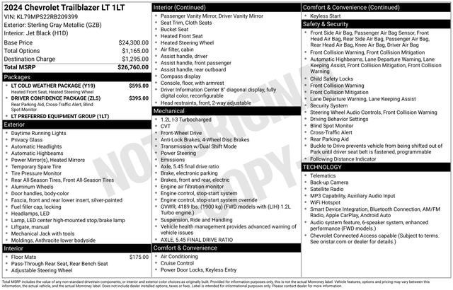 2024 Chevrolet Trailblazer LT