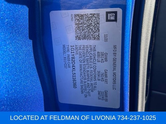 2020 Chevrolet Corvette Stingray 3LT