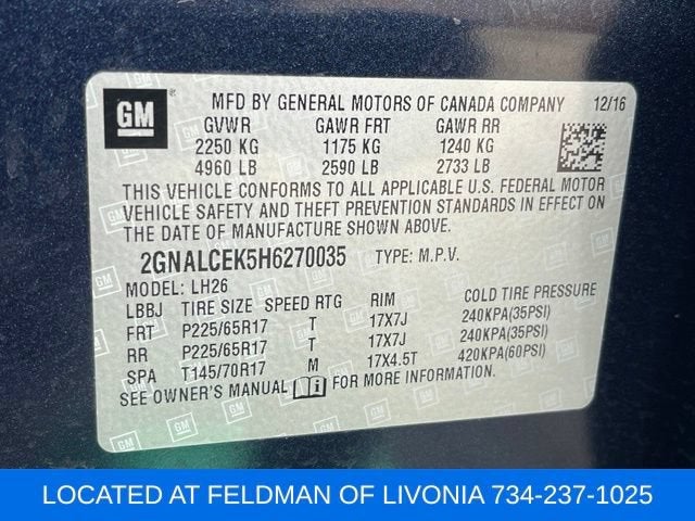 2017 Chevrolet Equinox LT