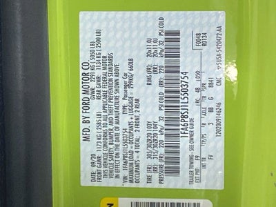 2020 Ford Mustang Shelby GT500 Fastback