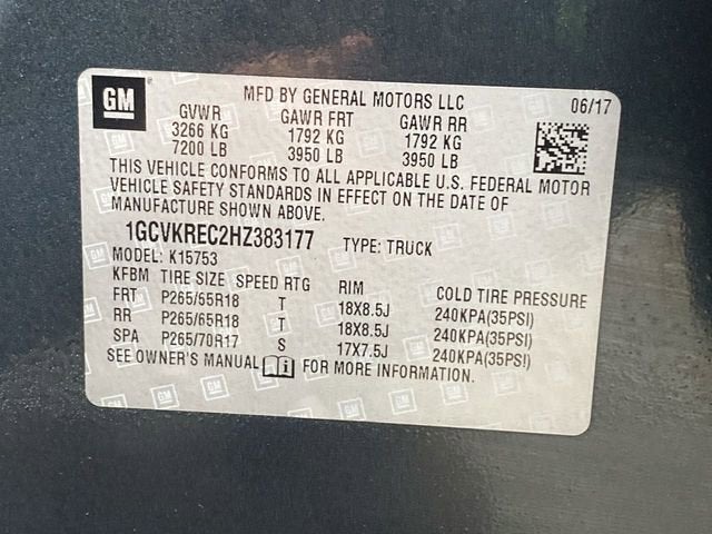 2017 Chevrolet Silverado 1500 LT