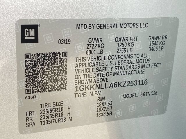 2019 GMC Acadia SLE