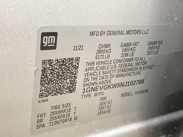 2022 Chevrolet Traverse LT Cloth