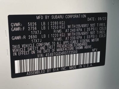 2024 Subaru Outback Wilderness