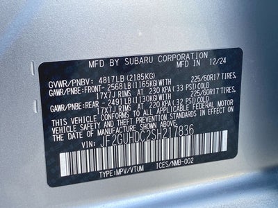 2025 Subaru Crosstrek Premium