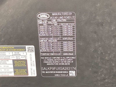 2025 Land Rover Range Rover SE